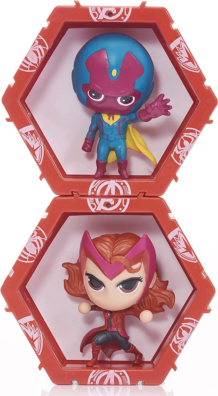 WOW! PODS Avengers Collection - Vision and Scarlet Witch | Superhero Light-Up Bobble-Head Figures |