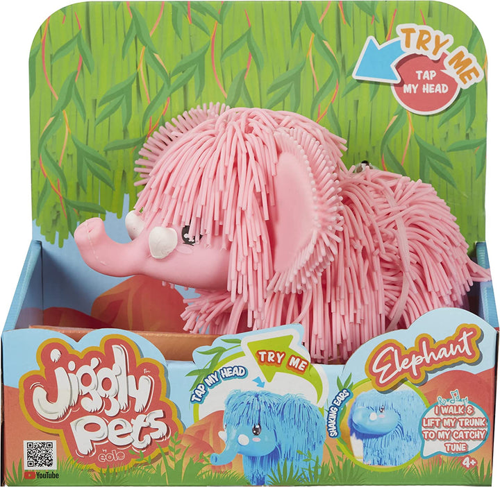eolo sport hk Jiggly Pets Elephant Animal Toy - Pink Interactive Electronic Elep