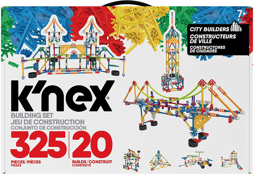 K'NEX 80207 City Builders Bauset, 3D-Lernspielzeug für Kinder, 325 Teile