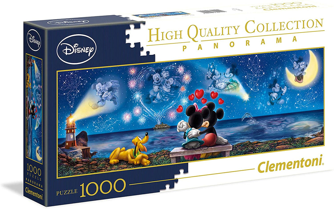 Clementoni - 39449 - Disney Mickey &amp; Minnie Panorama Collection Puzzle für Erwachsene und Kinder - 1000 Teile -