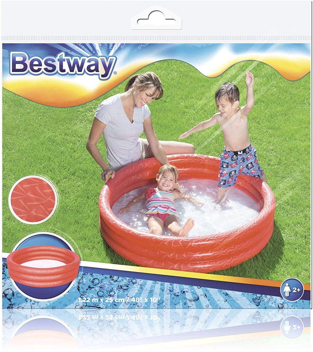 Bestway Splash and Play Three Ring Play Paddling Pool  Multi-Colors - Yachew