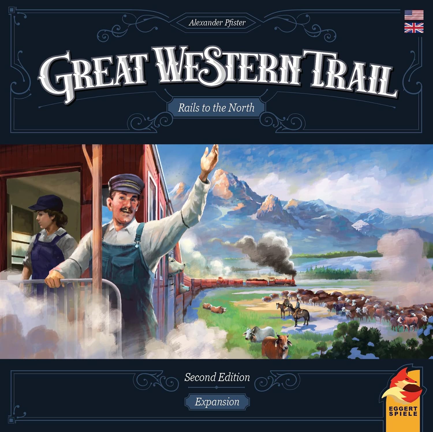 Eggert Spiele Great Western Trail: Rails to the North 2. Auflage Brettspiel-Erweiterung 3