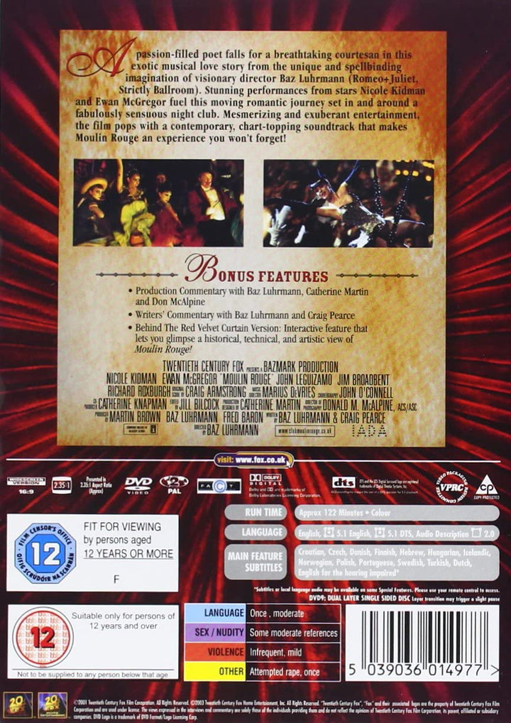 Moulin Rouge - Romantik [DVD]