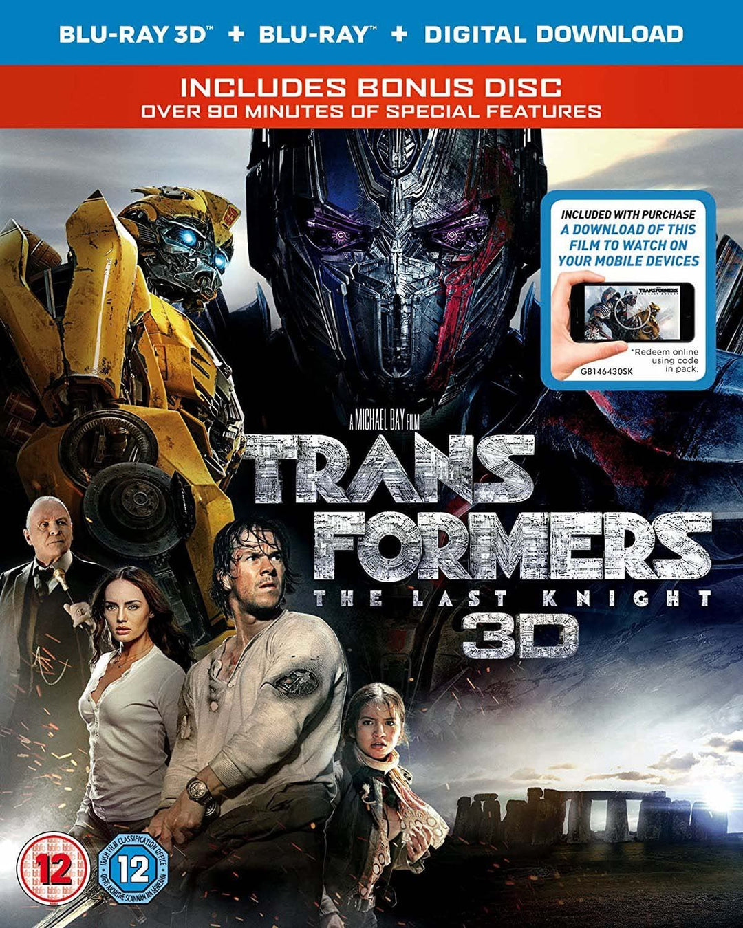 Transformers: L&#39;ultimo cavaliere 3D (3D+BD+Disco bonus BD) [Blu-ray] [2017]