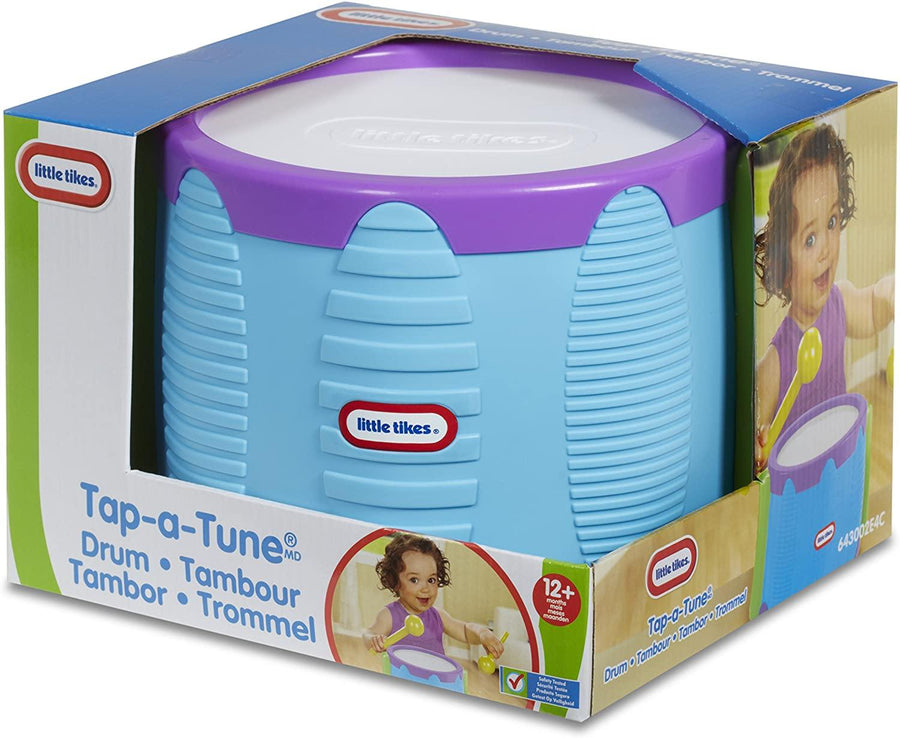 Little Tikes 643002 Little Tikes Tap a Tune Drum 2 Ways to Play Ideal First Instrument Promotes Hand Eye Coordination & Fine Motor Skills - Yachew