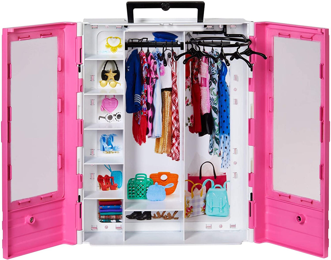 Barbie Fashionistas Ultimate Closet Tragbares Modespielzeug für 3- bis 8-Jährige