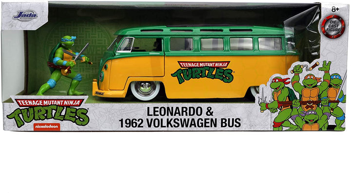 Jada TMNT – Leonardo &amp; 1962 VW Bus – 1:24