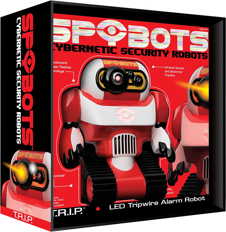 SpyBots T.R.I.P - security robot! Invisible motion sensors. Fun Boys gadget toys