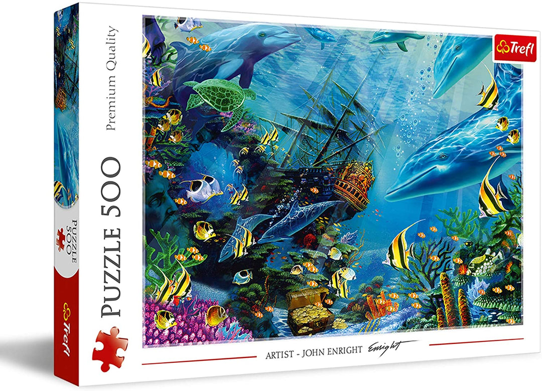 Trefl 916 37385 Versteckter Schatz EA 500 Teile, Premium Quality, for Erwachsene und Kinder ab 10 Jahren 500pcs Hidden Treasure, Multicoloured