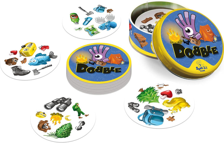 Asmodee | Dobble Camping | Card Game | Ages 6+ | 2-8 Players | 15 Minutes Playin