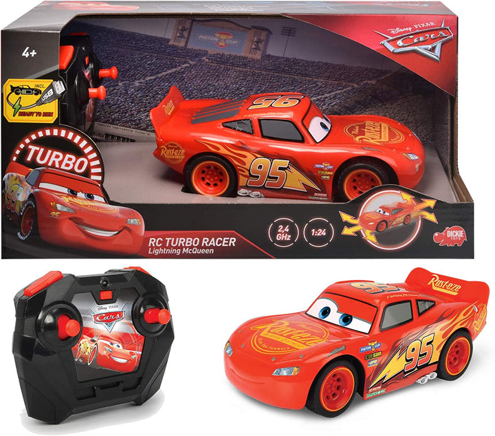 Disney Cars RC Turbo Racer Lightning McQueen 1:24