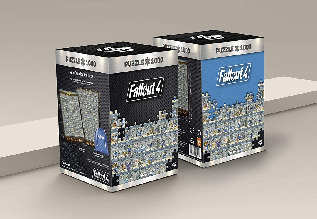 Good Loot Fallout 4 Perk Poster - 1000 Pieces Jigsaw Puzzle 68cm x 48cm | includes Poster and Bag | Game Artwork for Adults and Teenagers