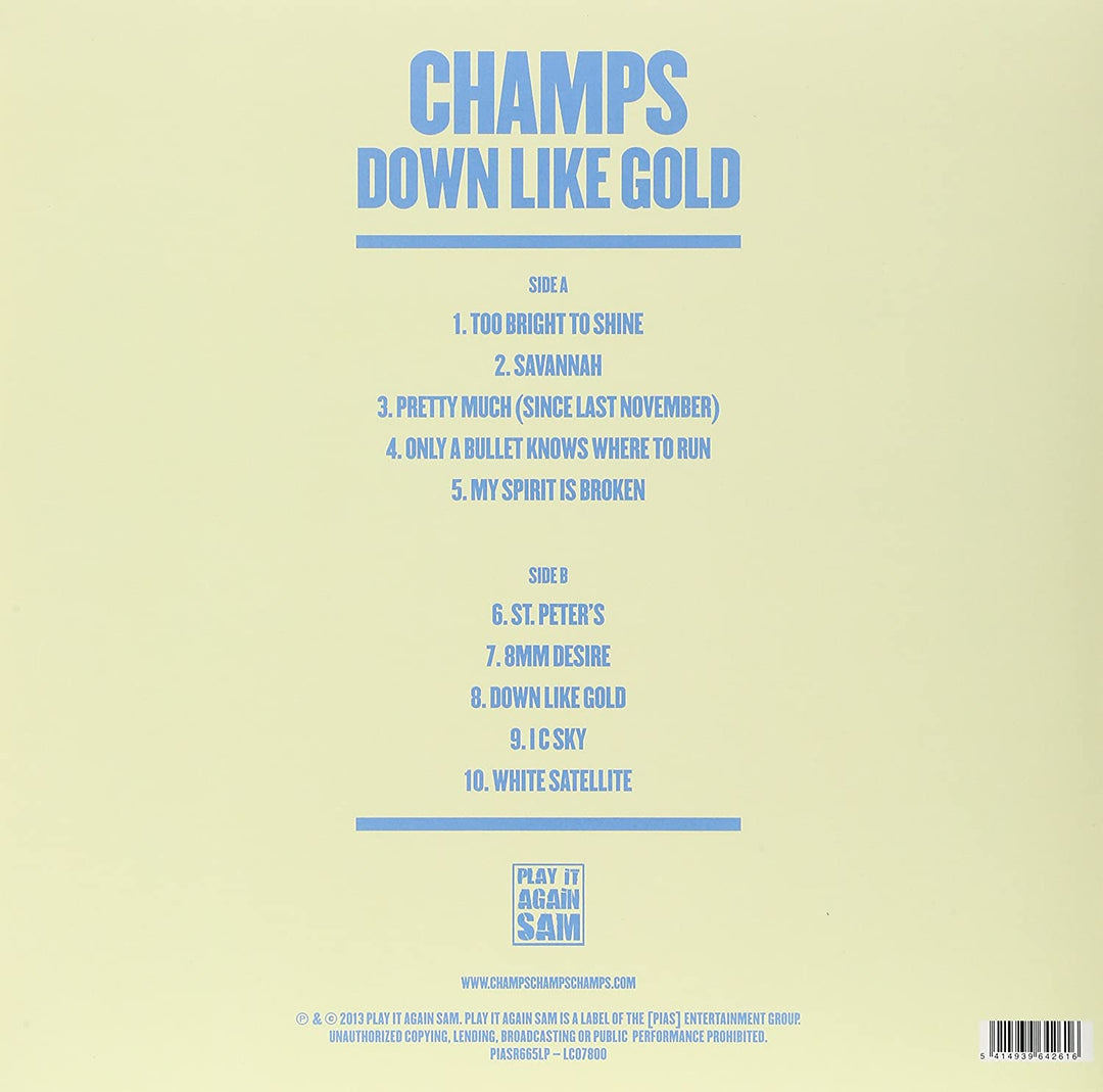 Champs - Down Like Gold [VINYL]