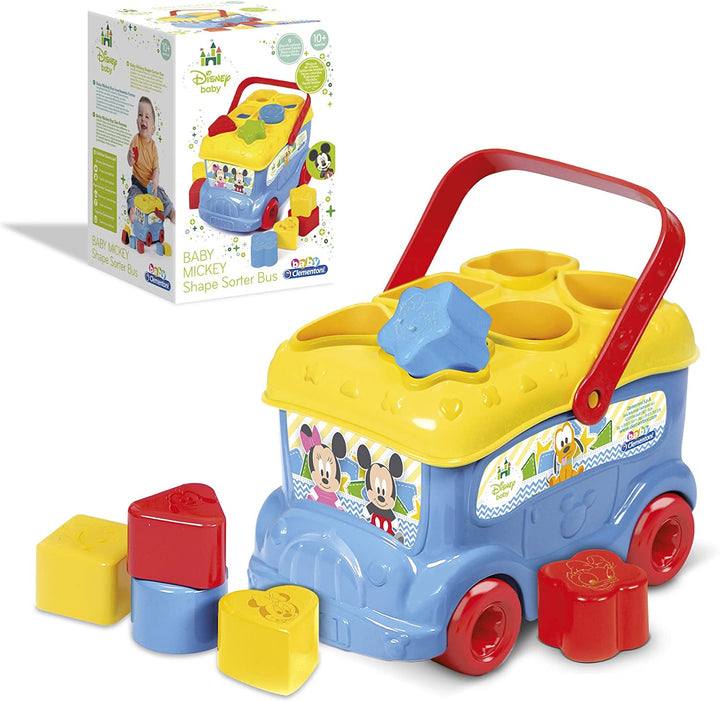 Clementoni Mickey and Friends Shape Sorter Bus (Blue)