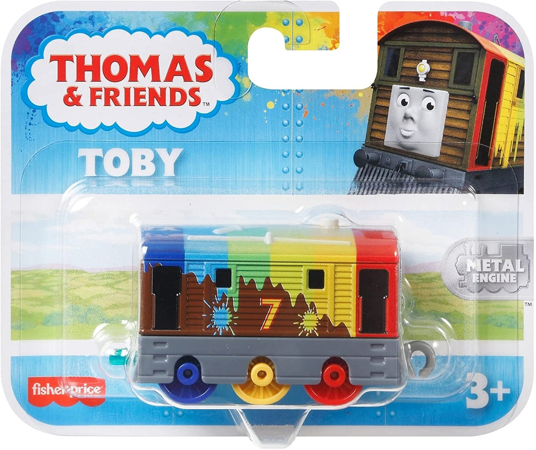 Fisher-Price Thomas &amp; Friends Rainbow Toby push-along treinmotor