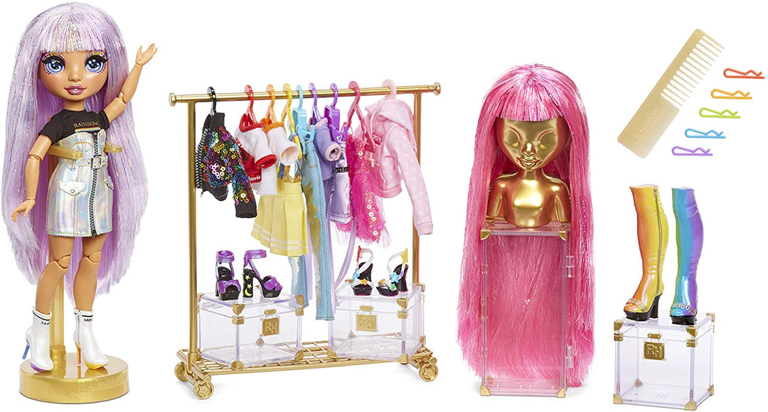 Rainbow High Fashion Studio – Exklusive Puppe mit Kleidung, Accessoires und 2 Spars