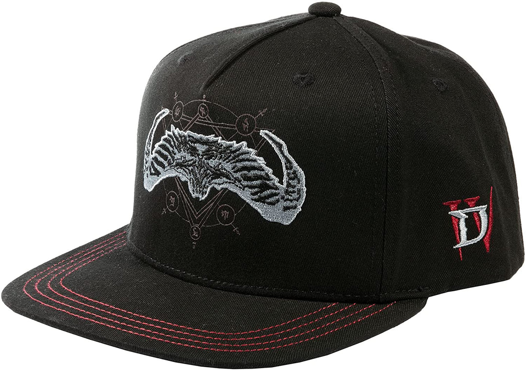 JINX Diablo IV Return to Darkness Baseball Snap Back Hat, Black, Adult Size