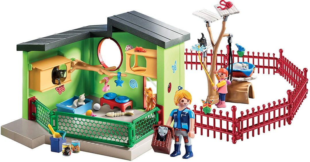 Playmobil 9276 City Life Purrfect Stay Katzenpension für Kinder ab 4 Jahren