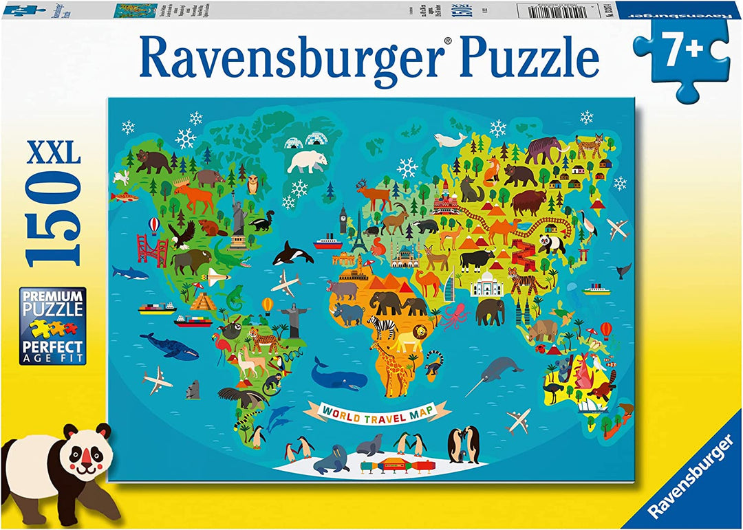 Ravensburger 13287 Tierweltkarte XXL 150tlg