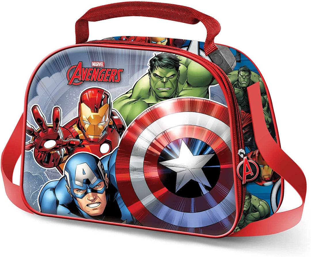 The Avengers Defy-3D Lunch Bag, Blue