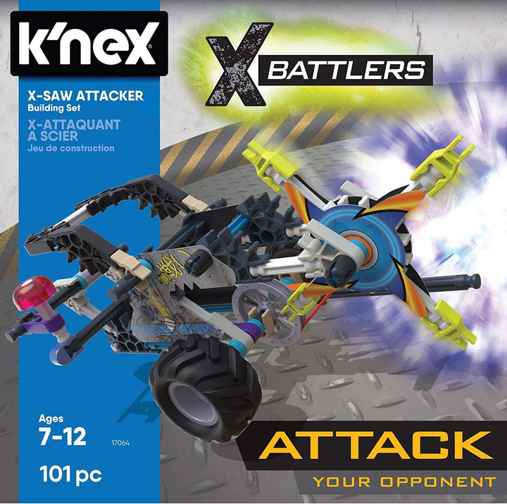 K'nex 17064 Battlers X-Saw Attacker Building Set 101 Pieces Age 7 to 12 Years - Yachew