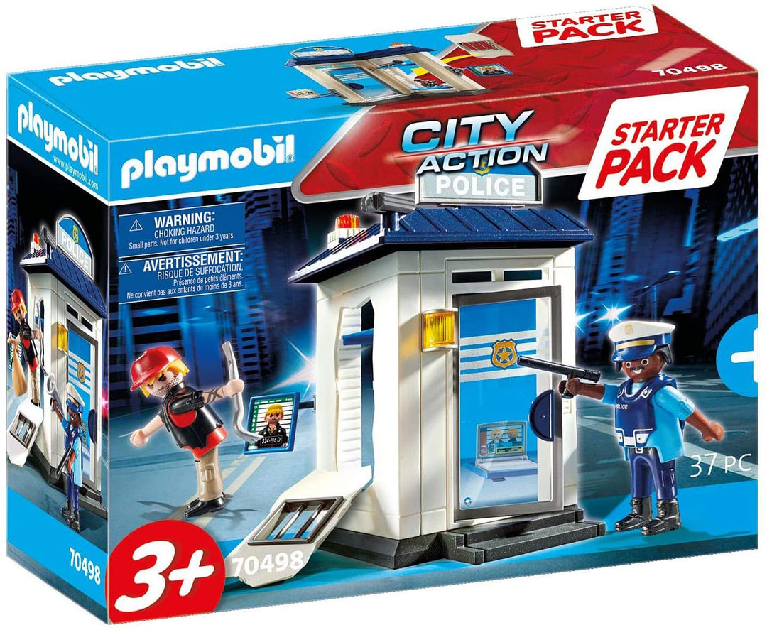Playmobil 70498 City Action Police Station Grand Pack de Démarrage, pour Enfants à partir de 3 ans