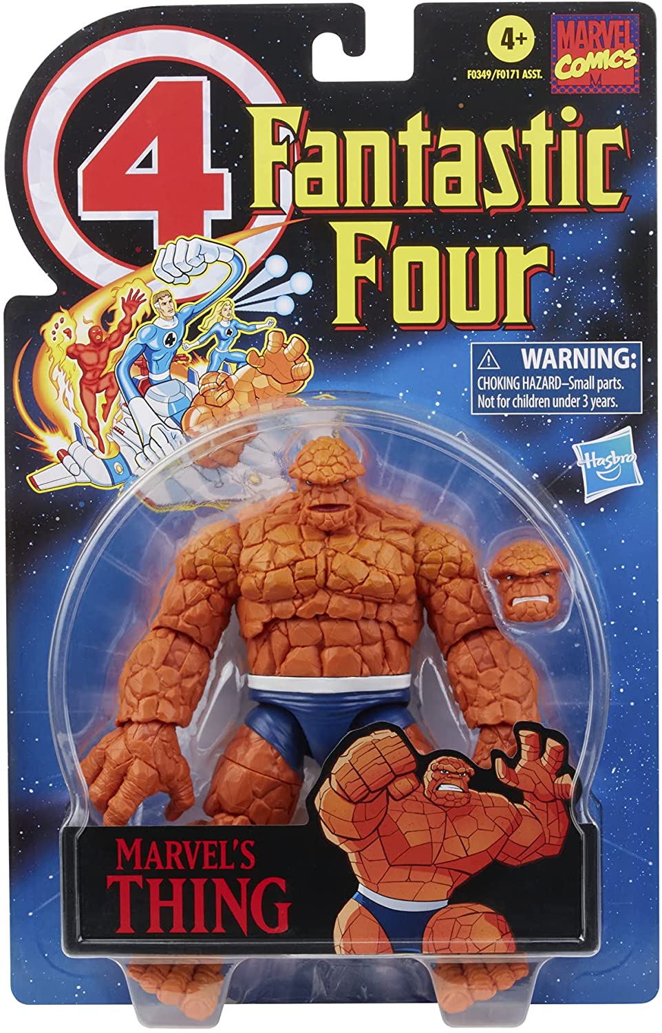 Hasbro Marvel Legends Series Retro Fantastic Four Marvel's Thing 6-Zoll Action F
