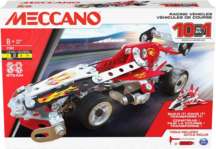 Meccano 10-in-1 Multi Model Set Racing Vehicles