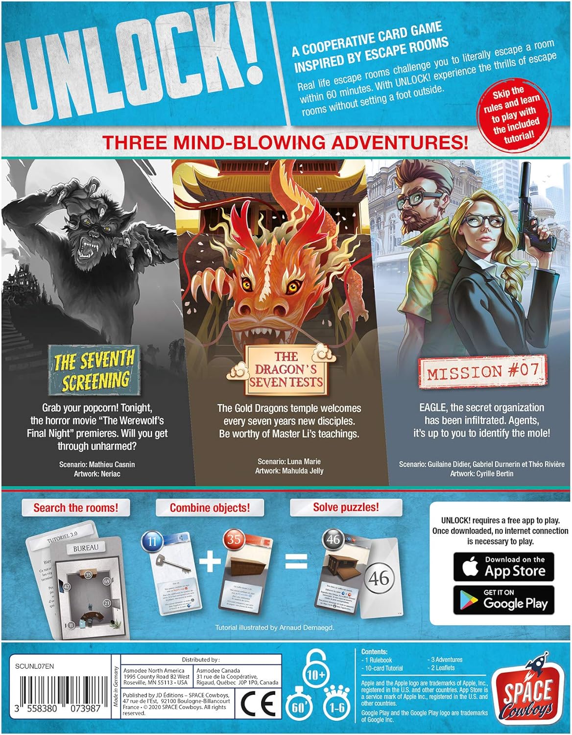 Space Cowboys Unlock! Epic Adventures Escape Room Card Game 4