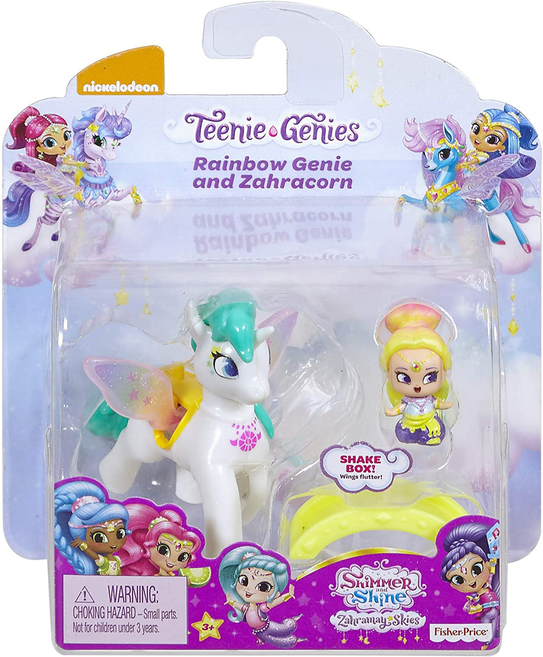 Fisher-Price Shimmer And Shine Teenie Genies Rainbow Genie et Zahracorn FPV97