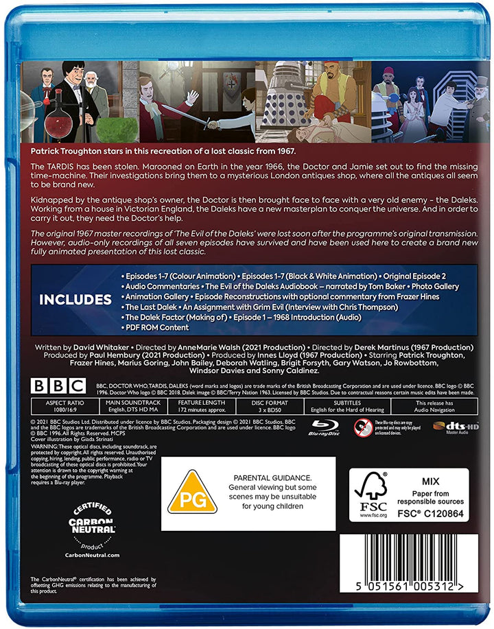 Doctor Who - The Evil of the Daleks [Blu-ray] [2021] - Sci-fi [Blu-ray]