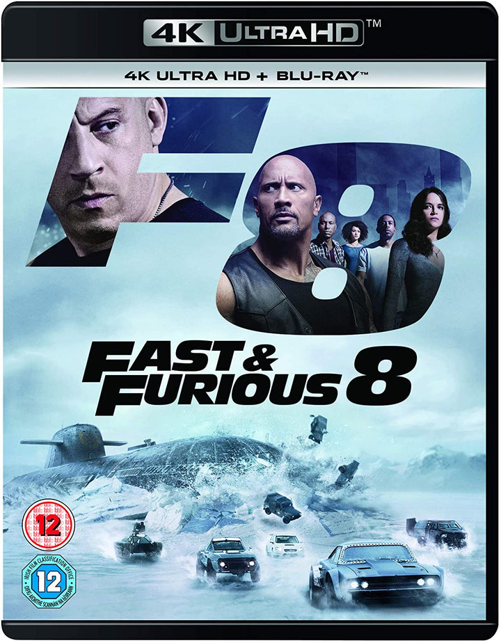 Fast and Furious 8 (4K UHD) - Action/Crime [Blu-ray]