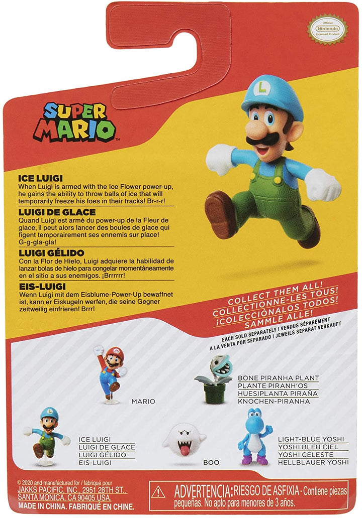 SUPER MARIO Actionfigur 2,5 Zoll Ice Running Luigi Sammelspielzeug