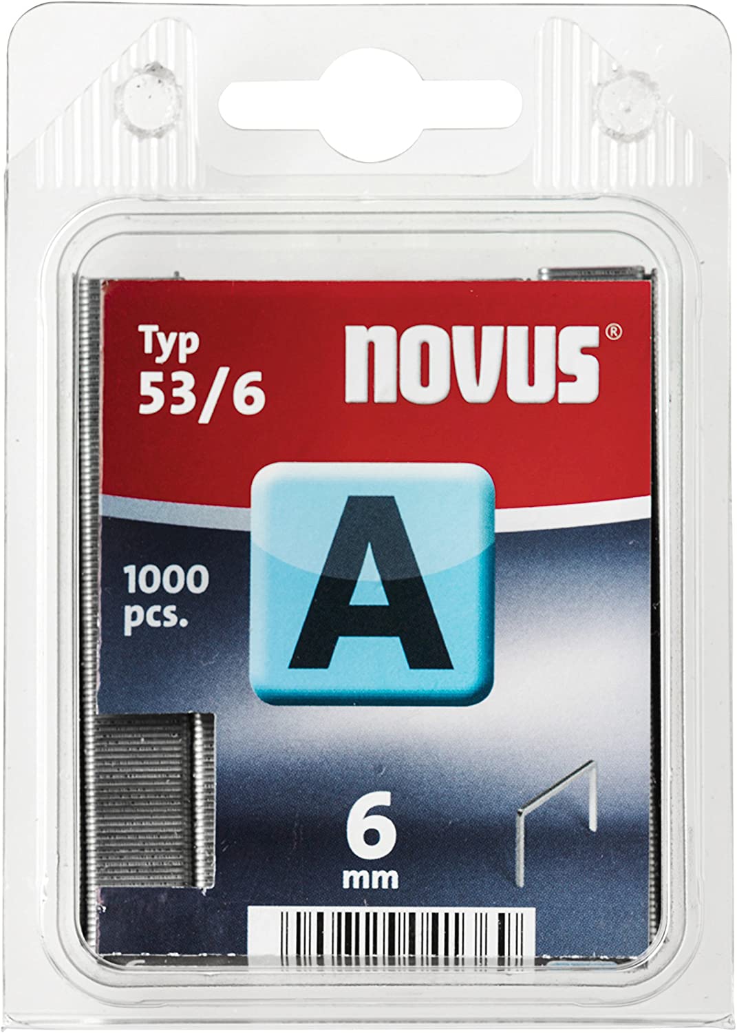 Novus – Heftklammern Typ 53/6 A-6 mm (1000 Stück)/Schreibwaren