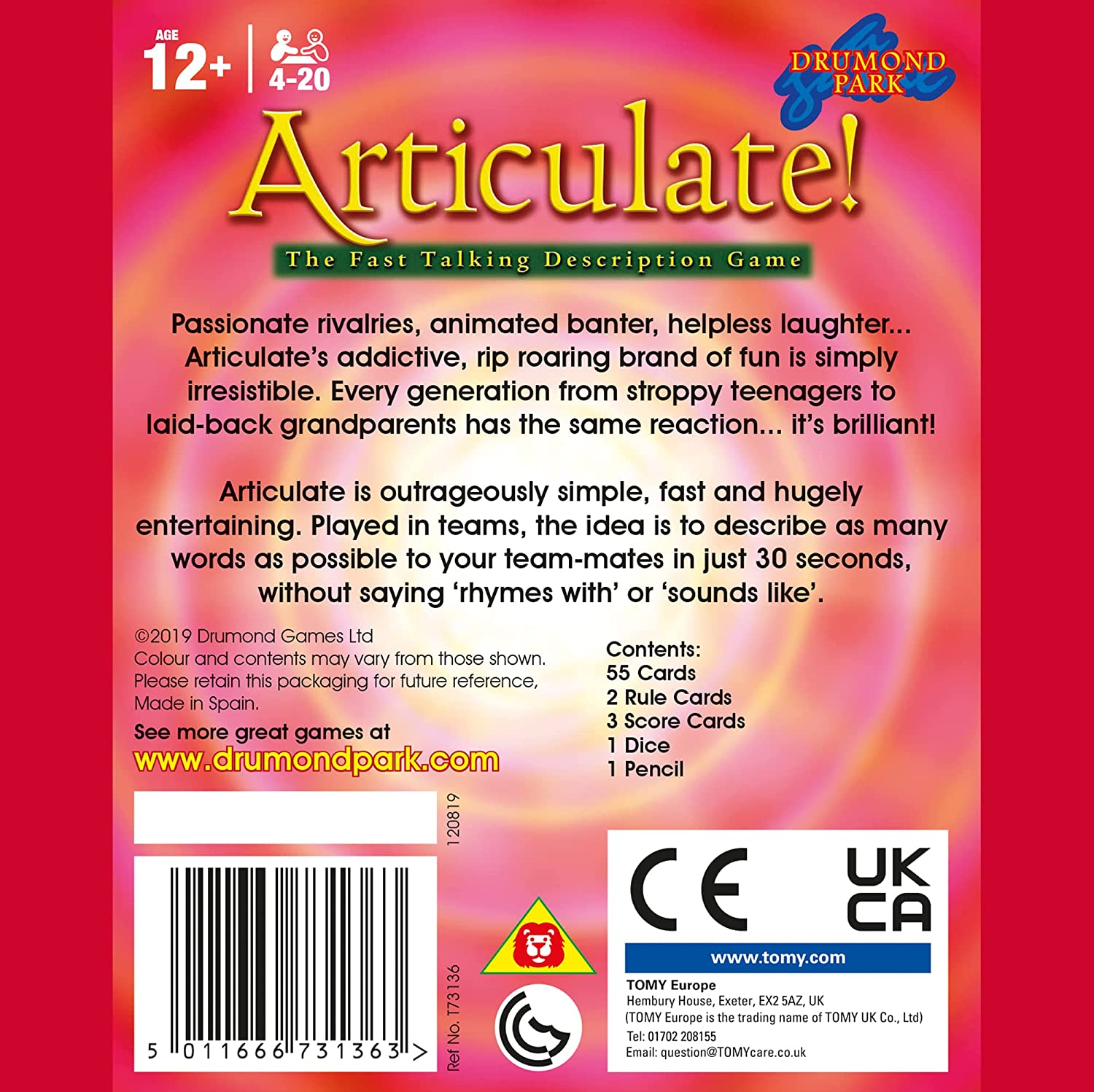 Drumond Park Articulate Mini Travel Board Game 5