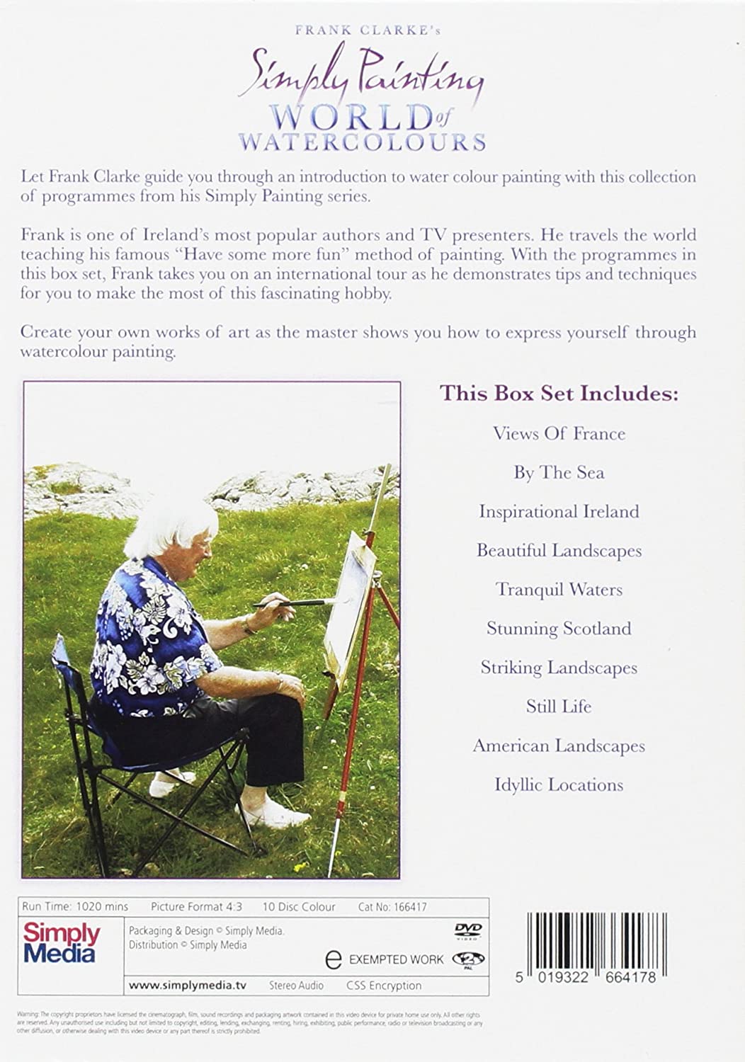 Frank Clarke - Simply Painting - World Of Watercolours - The Complete Collection [DVD]