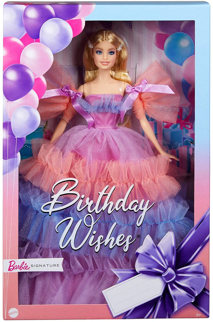 Barbie-Puppe mit Geburtstagswünschen