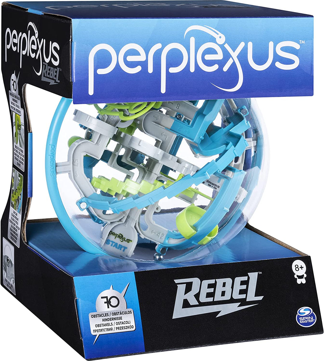 Spin Master Games Perplexus Rebel, 3D-Labyrinthspiel mit 70 Hindernissen
