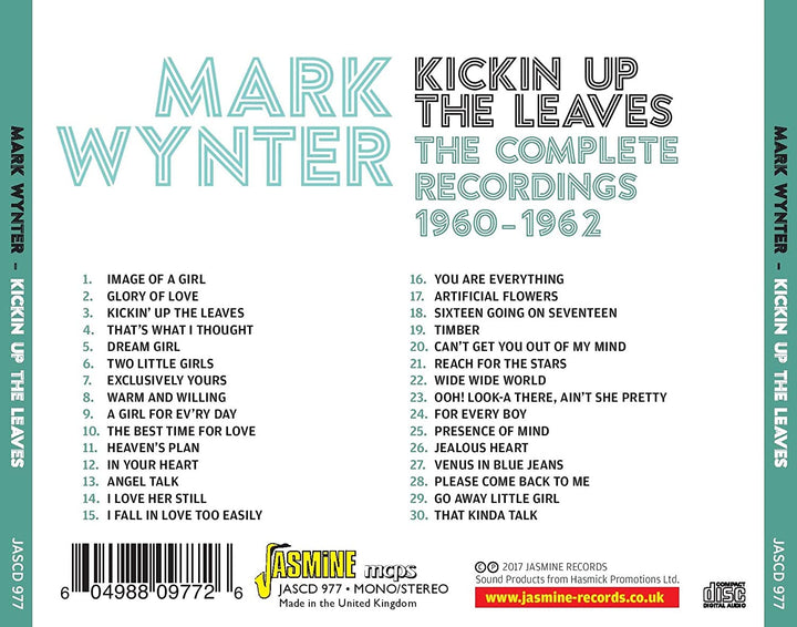 Kickin Up the Leaves - The Complete Recordings 1960-1962 - Mark Wynter  [Audio CD]