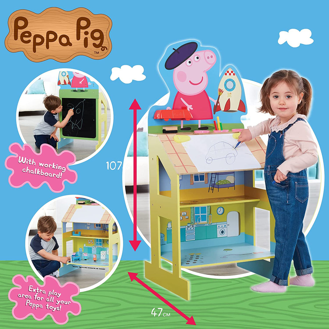 Peppa Pig Speel en teken houten schildersezel