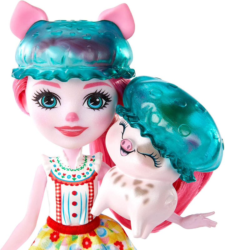 Enchantimals GJX36 BATHTIME Splash PLAYSET with PETYA Pig Doll & STREUSEL, Multi