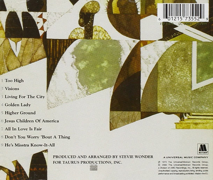 Innervisions - Stevie Wonder [Audio CD]