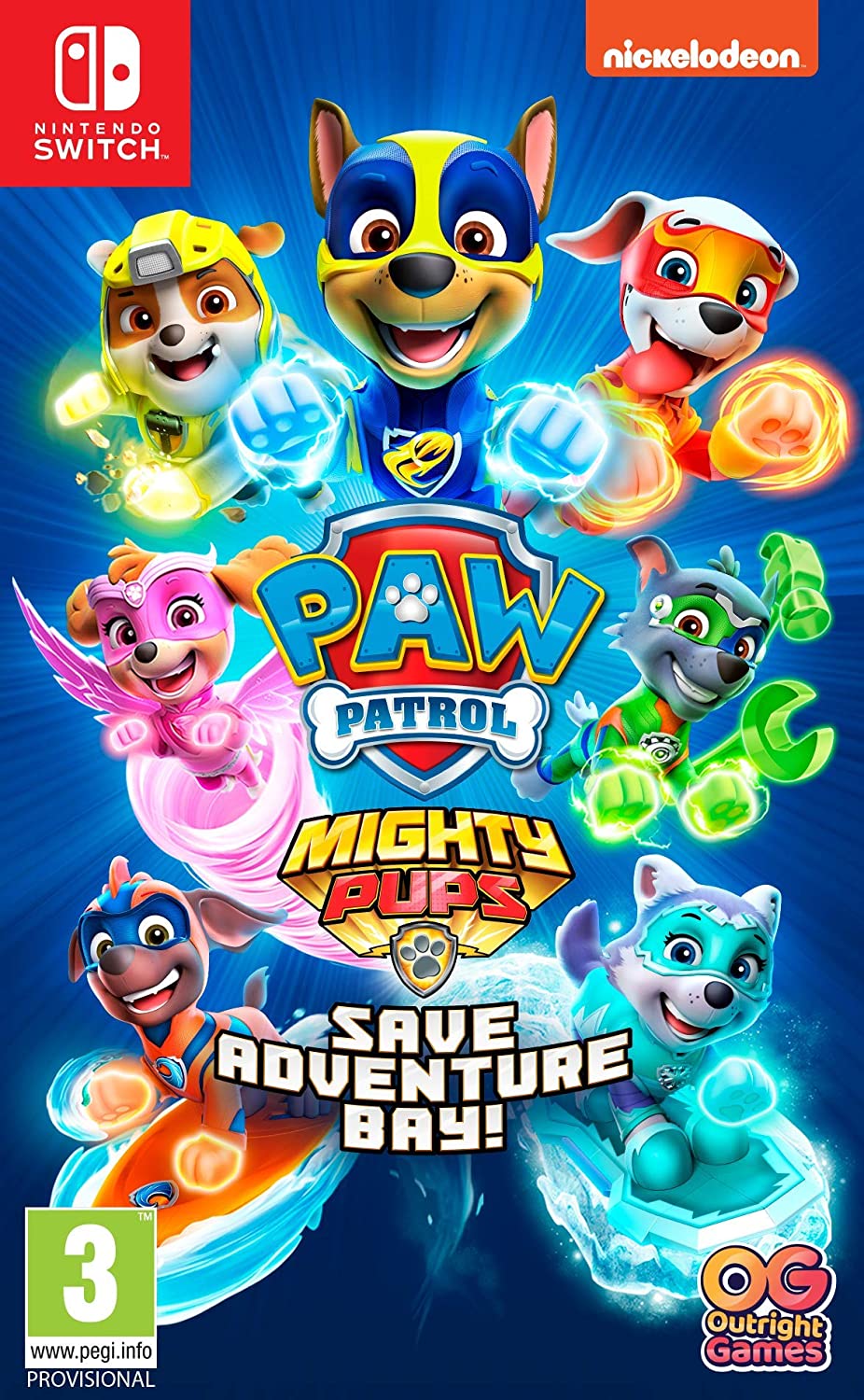 Paw Patrol Mighty Pups redden Adventure Bay! (Nintendo-schakelaar)