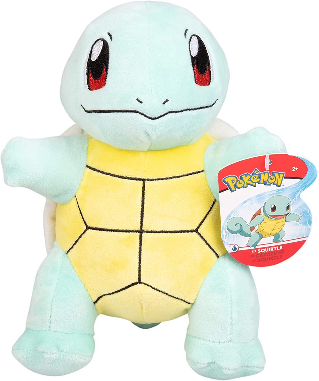 WCT WT95224 Pluche Pokemon Squirtle Veelkleurig (blauw/geel/zwart) 20 cm