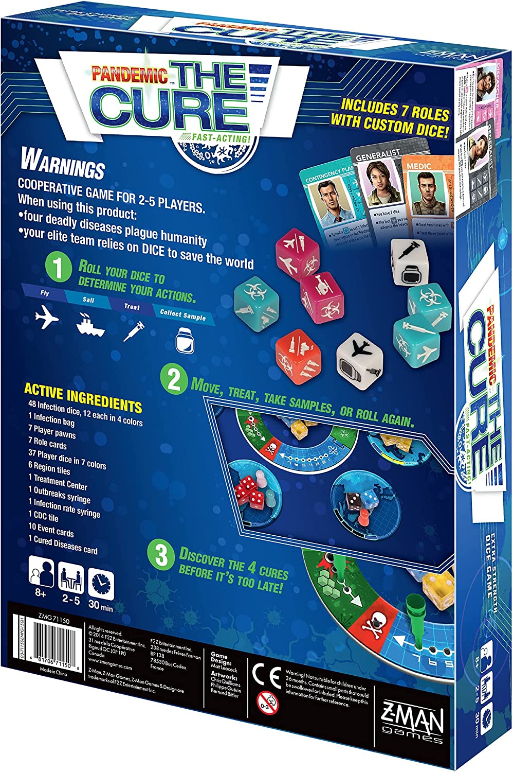 Z-Man Games | Pandemic The Cure | Board Game | Ages 8+ | For 2 to 5 Players
