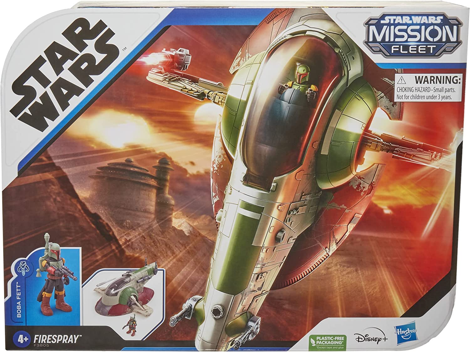 Star Wars Mission Fleet Starship Skirmish - Boba Fett 2.5-Inch Figure & Vehicle Playset for Kids 3
