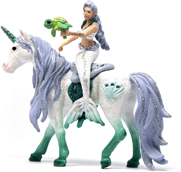 Schleich 42509 sirène à cheval sur la mer Licorne Bayala