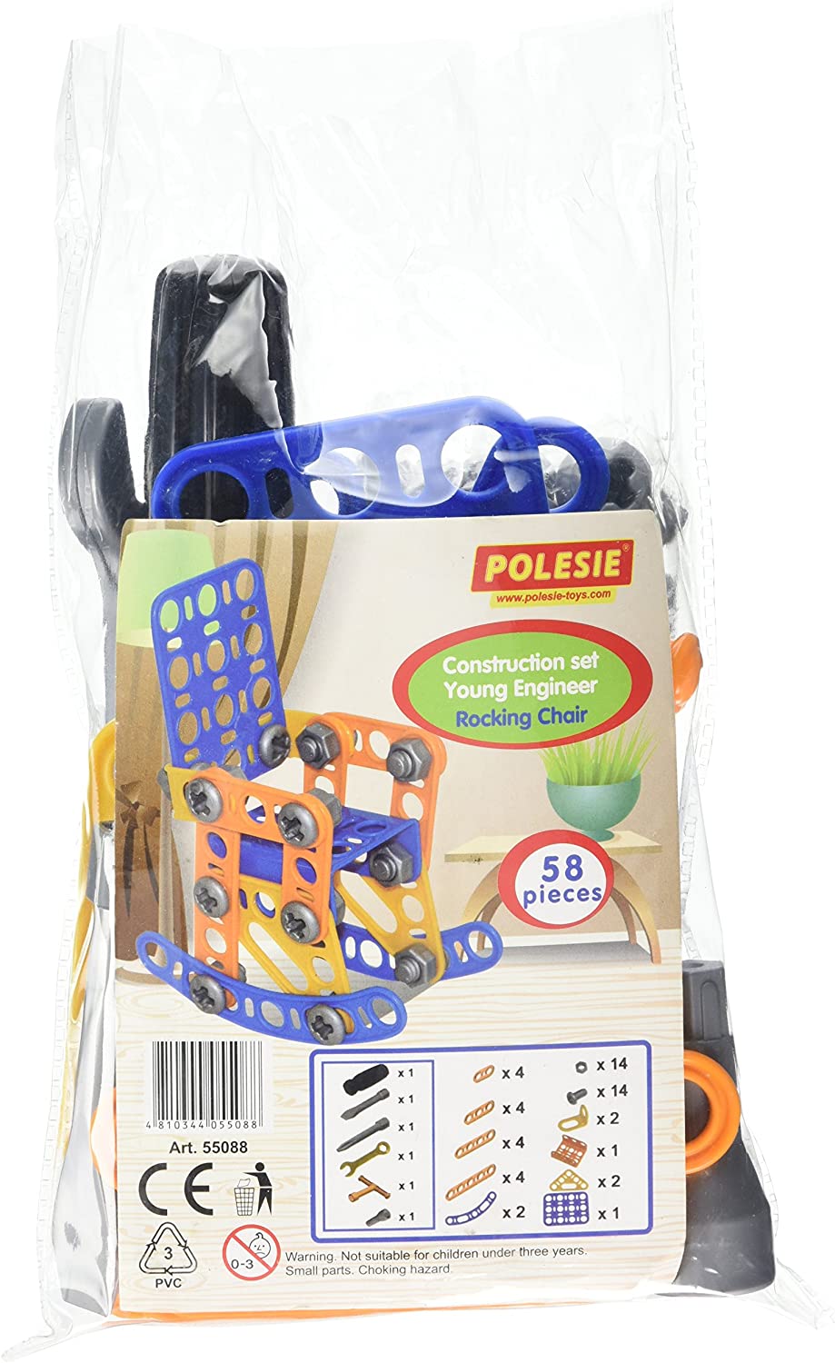 Polesie Polesie55088 Set-Young Engineer Mecedora Juego de juguete de construcción-58