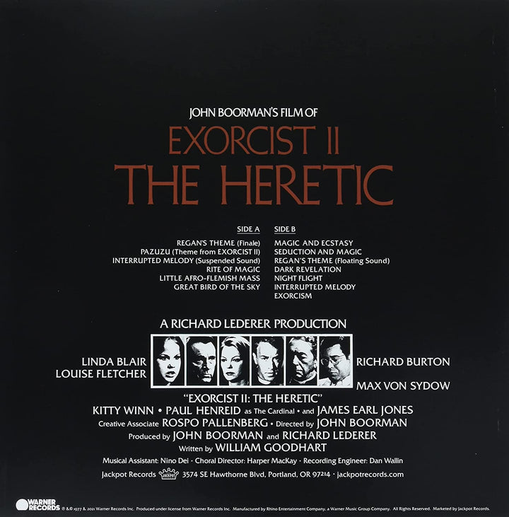Ennio Morricone - Exorcist Ii: The Heretic (Blood Red With Black Splatter Vinyl) (Ams Exclusive) [