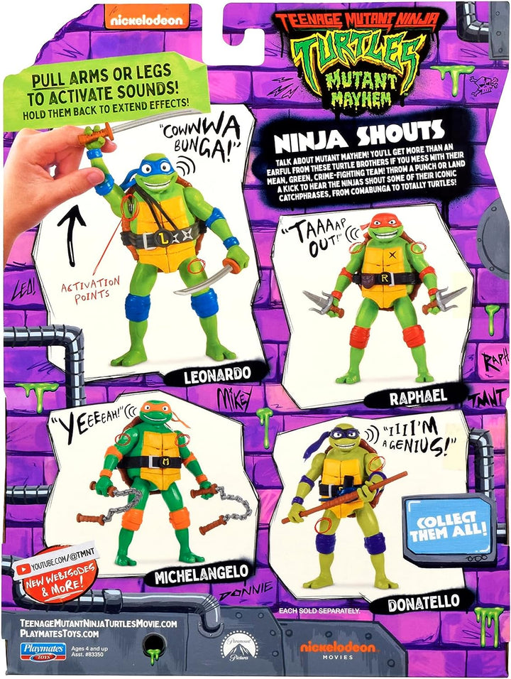 Teenage Mutant Ninja Turtles 83351CO Mutant Mayhem 5,5-Zoll Leonardo Deluxe Ninj